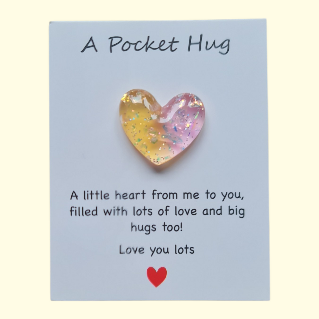 Heart Peach Pocket Hug
