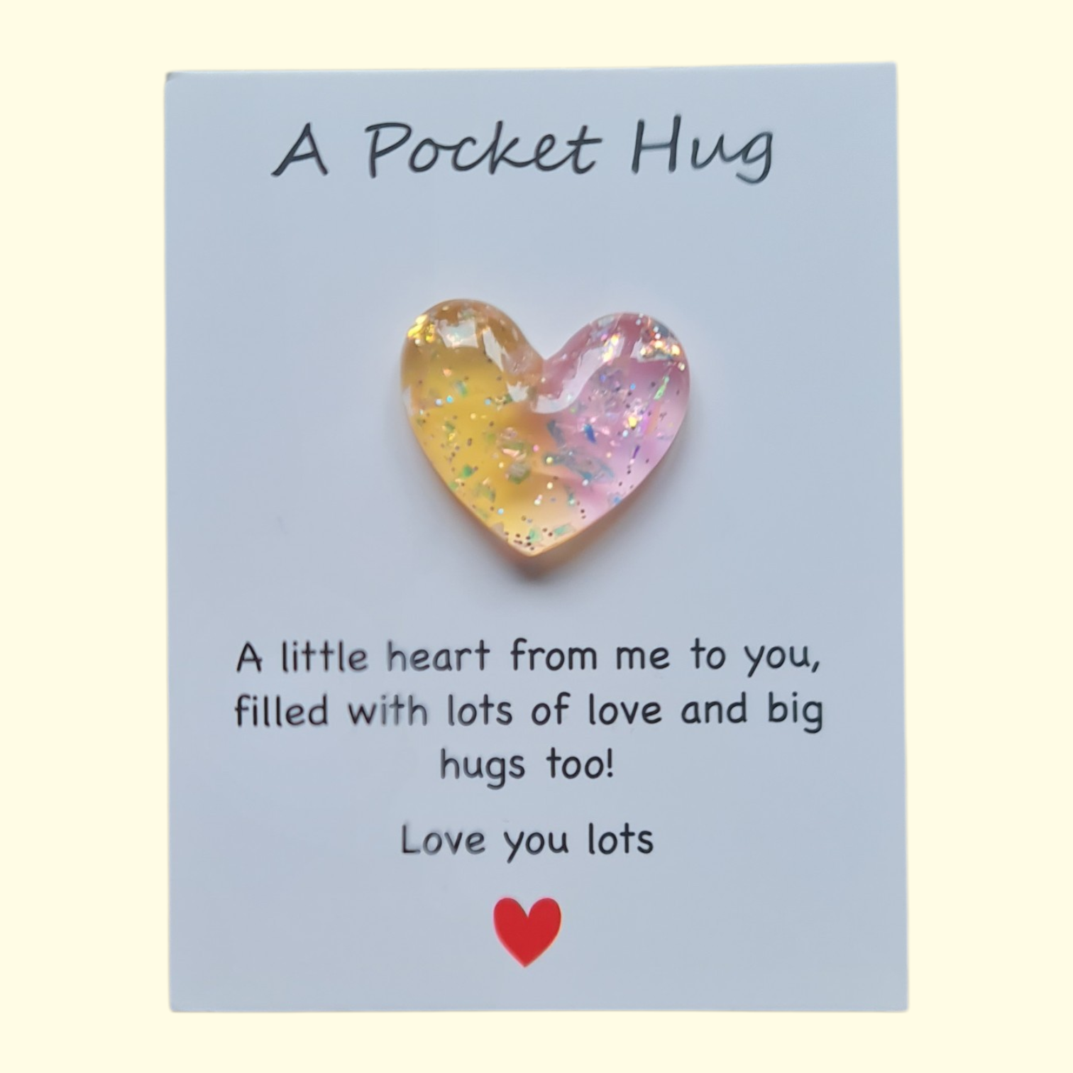Heart Peach Pocket Hug