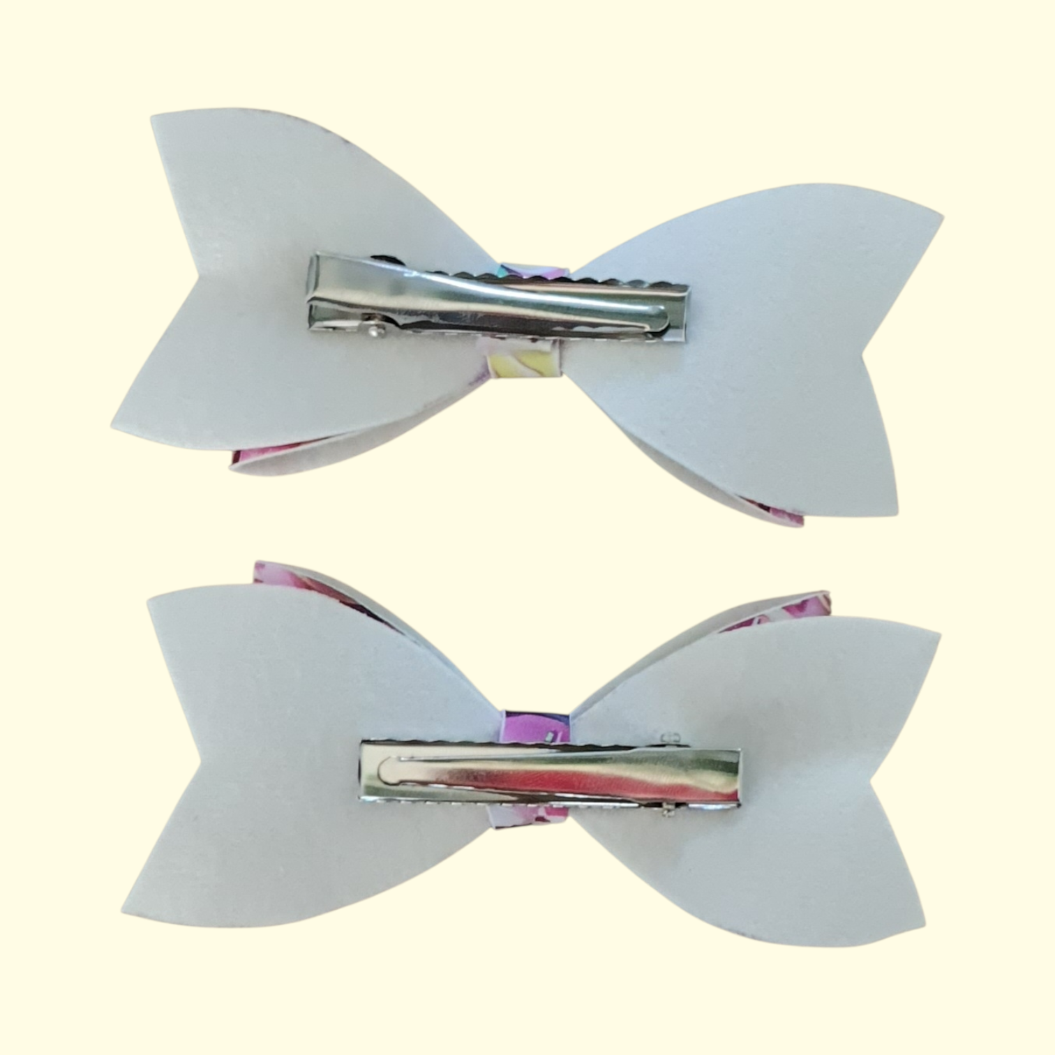 Donut Pink Hair Bow x2