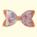Autumn Squirrel Glitter Hair Bow