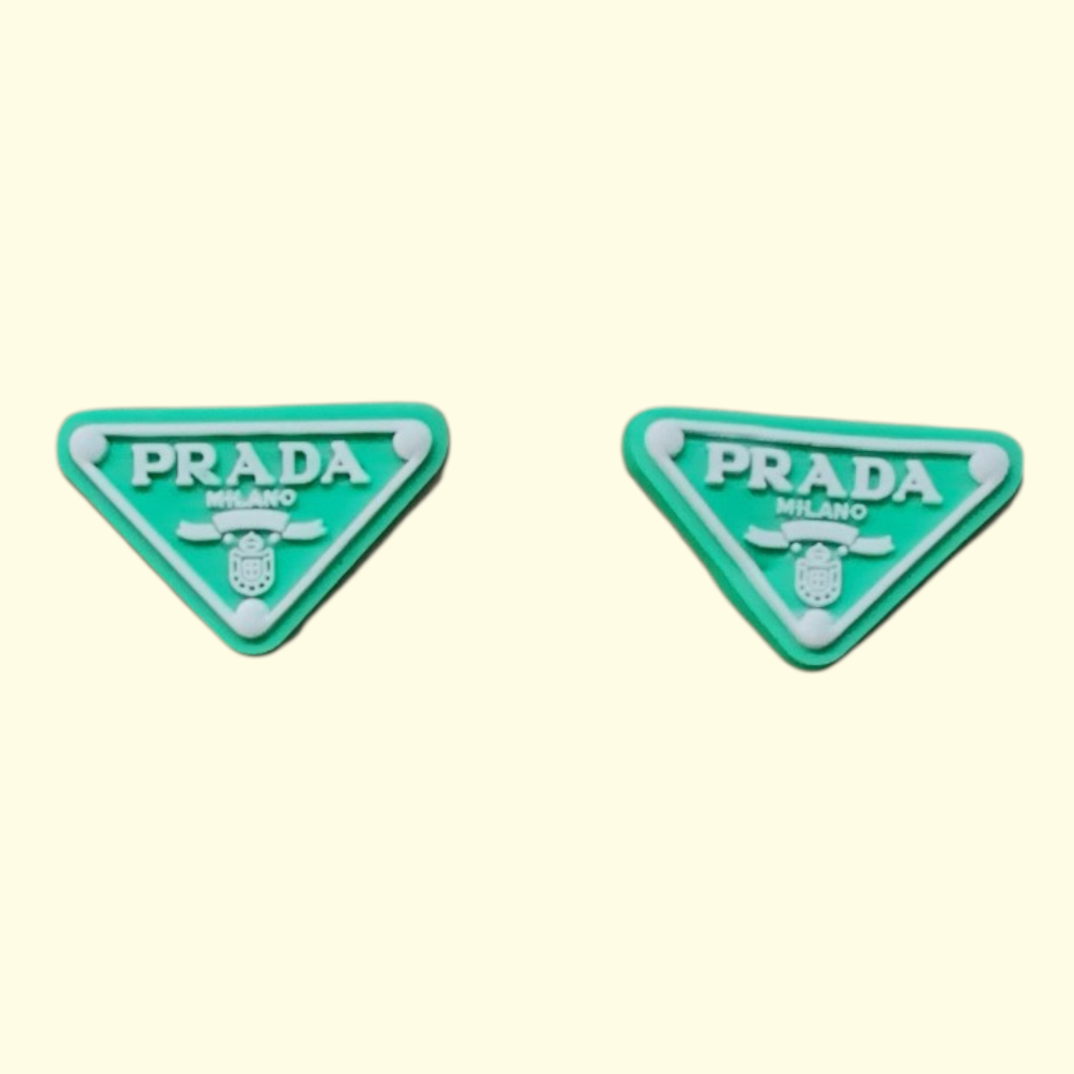 Designers Green Crocs Charms x2