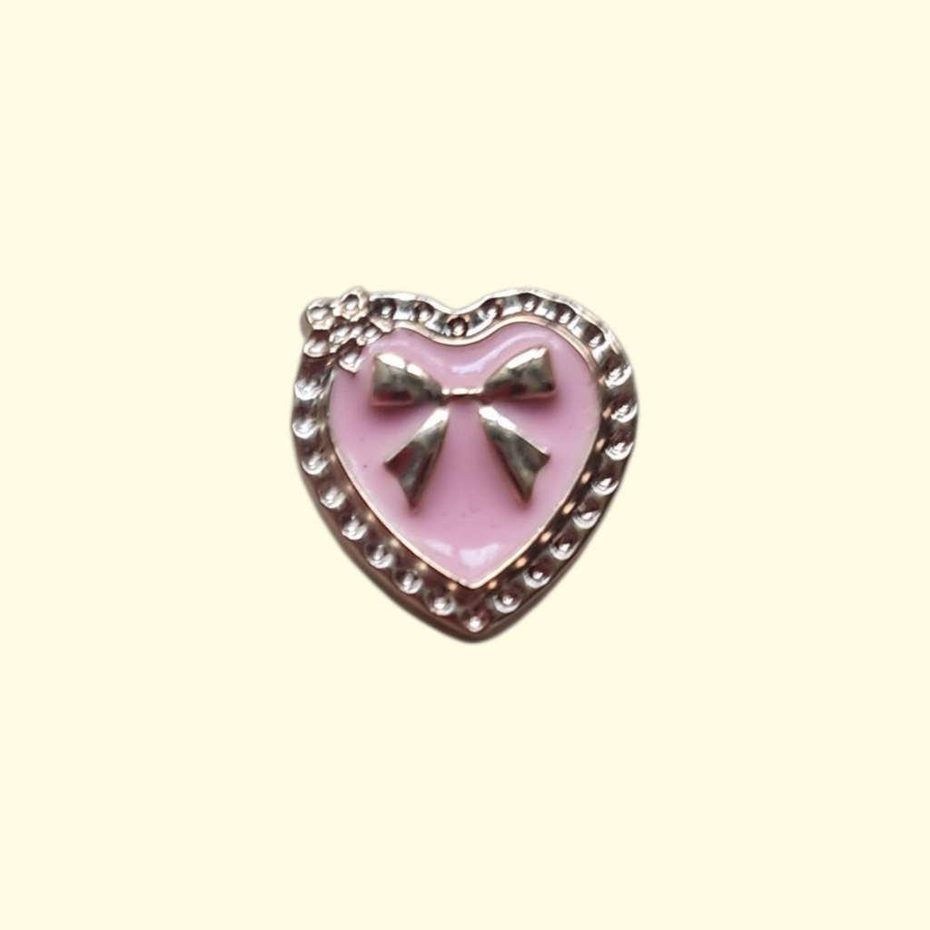 Pink Bow Bling Crocs Charms x4