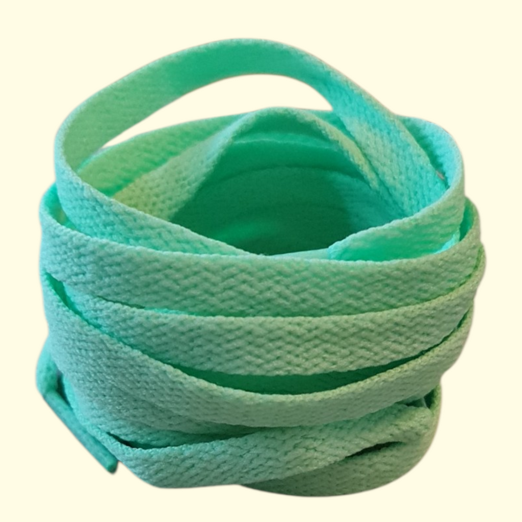 Flat Shoelaces 120cm Pale Green