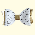 Swoosh Gold Hair Bow