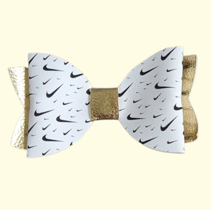 Swoosh Gold Hair Bow