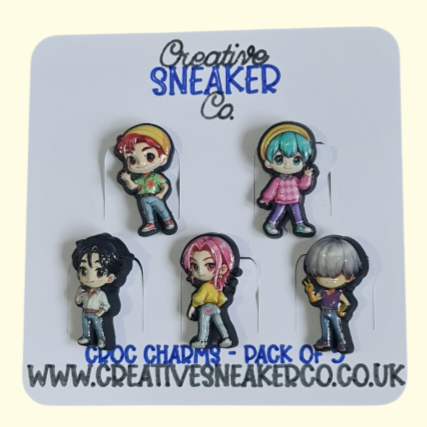 Saja Boys Crocs Charms x5