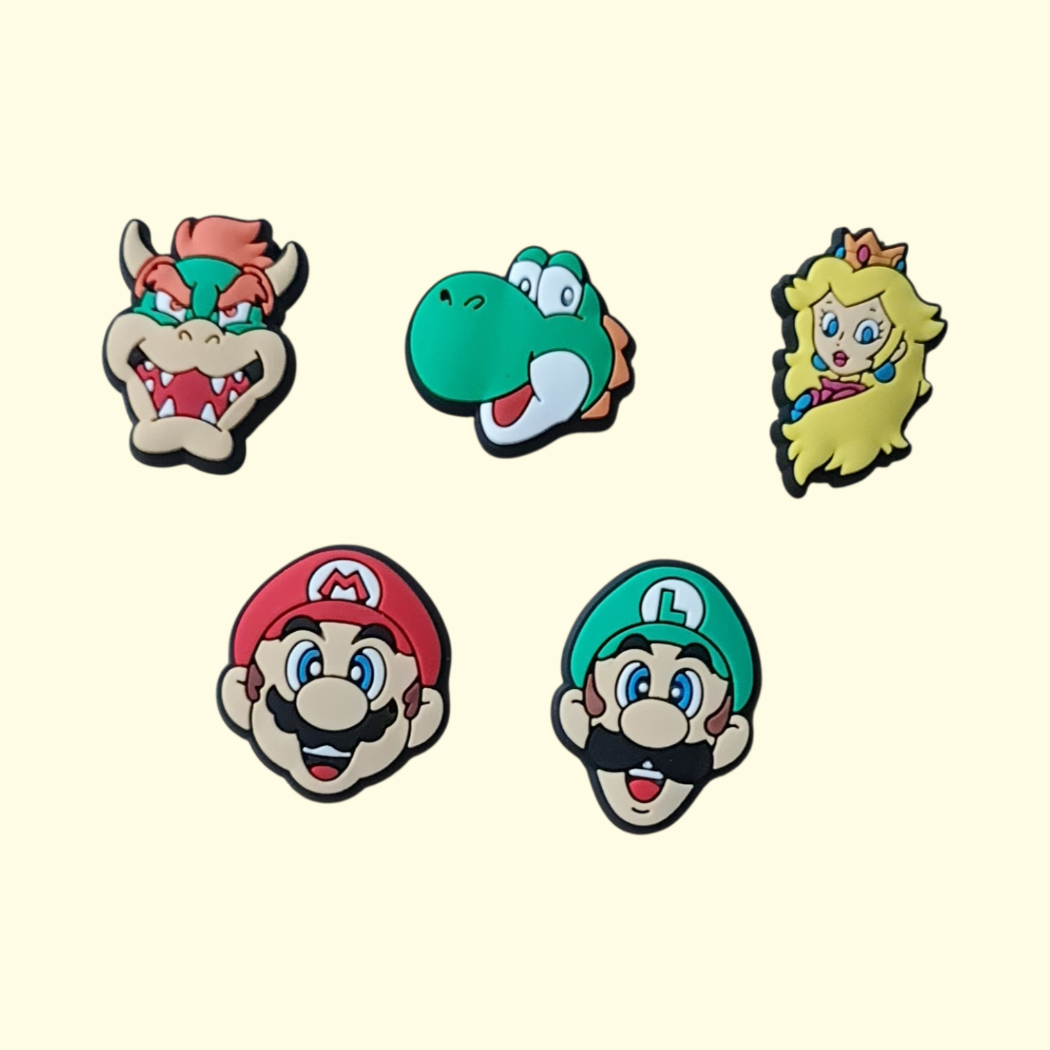 Super Mario Crocs Charms x5