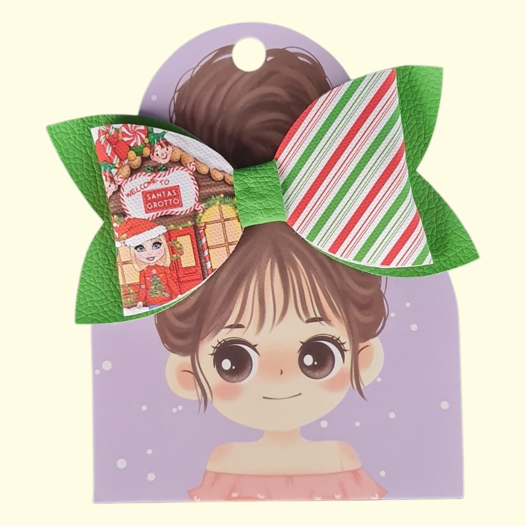 Santa's Grotto Standard Hair Bow
