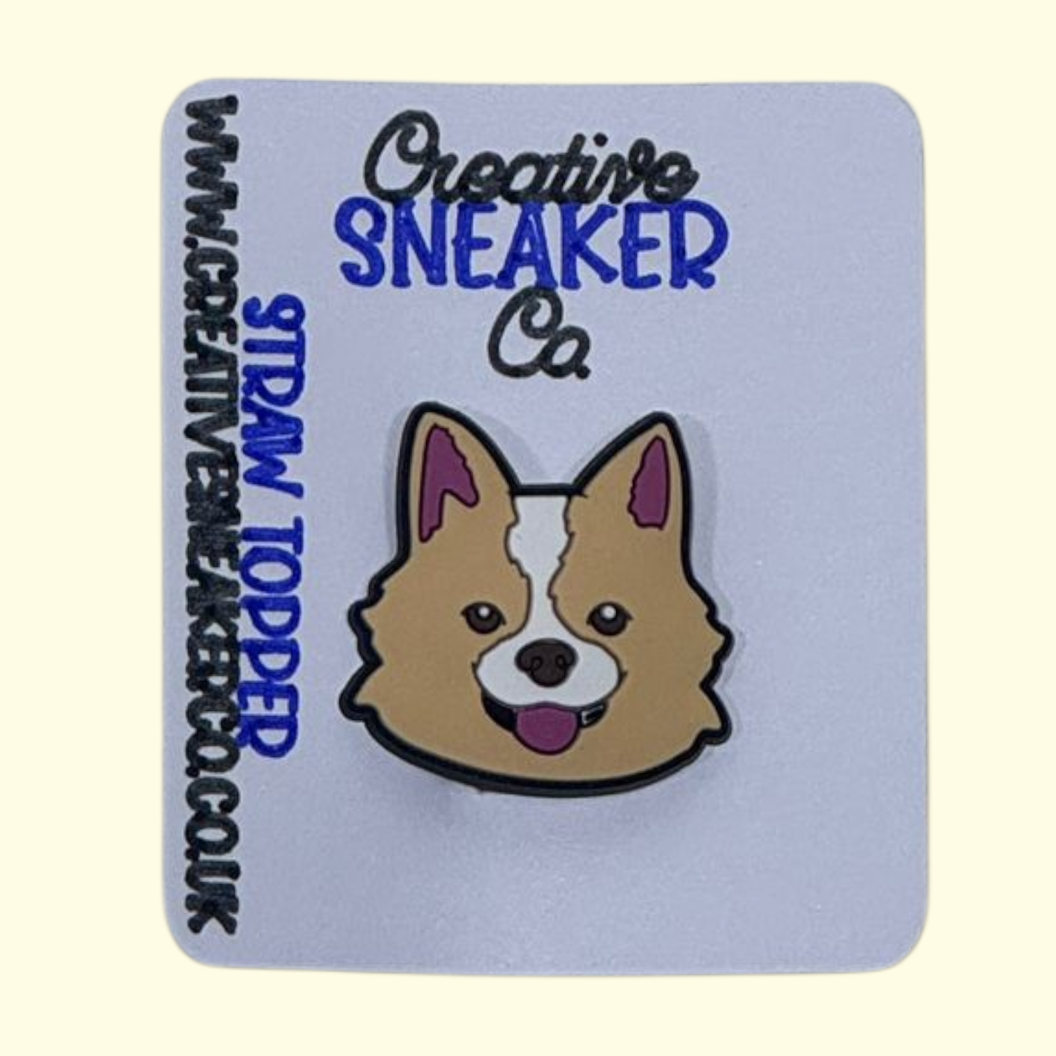 Dog Corgi Straw Topper