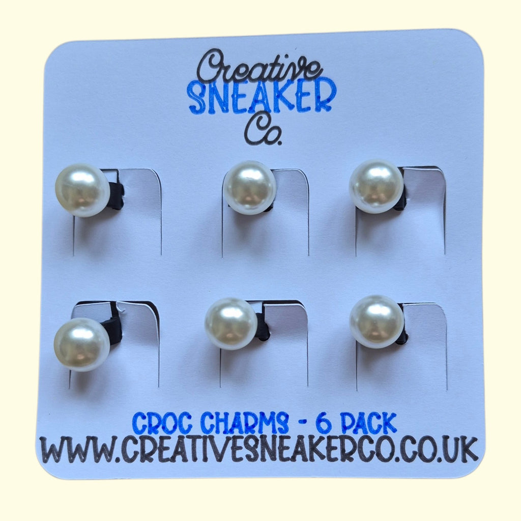 Pearl Crocs Charms x6