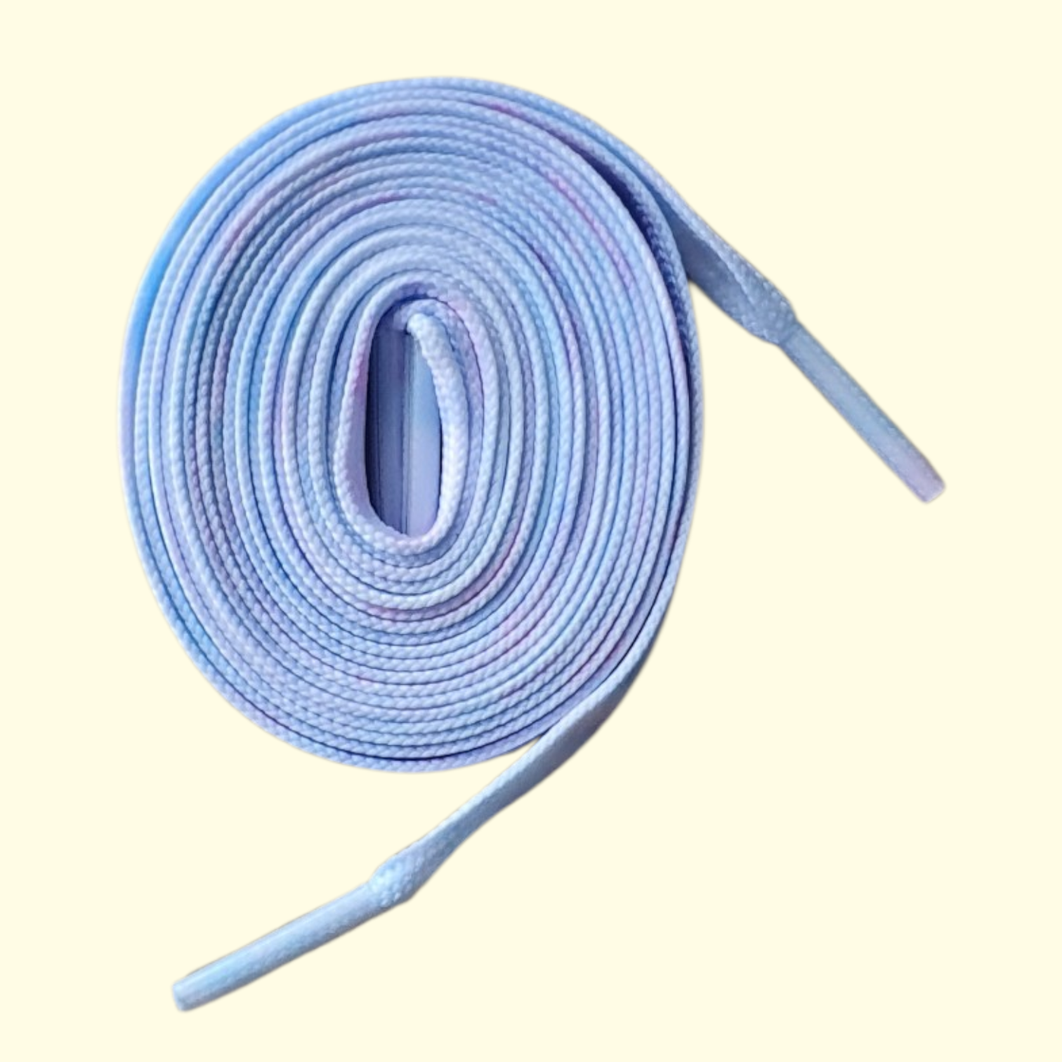 Tie Dye Flat Shoelaces 120cm Pink and Blue