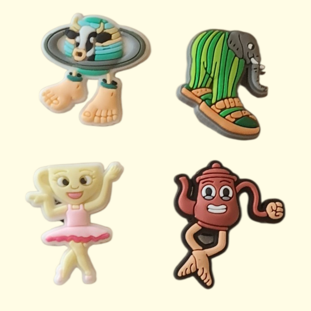 Italian Brain Rot Crocs Charms x4