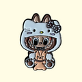 Labubu Hello Kitty Pin Badge