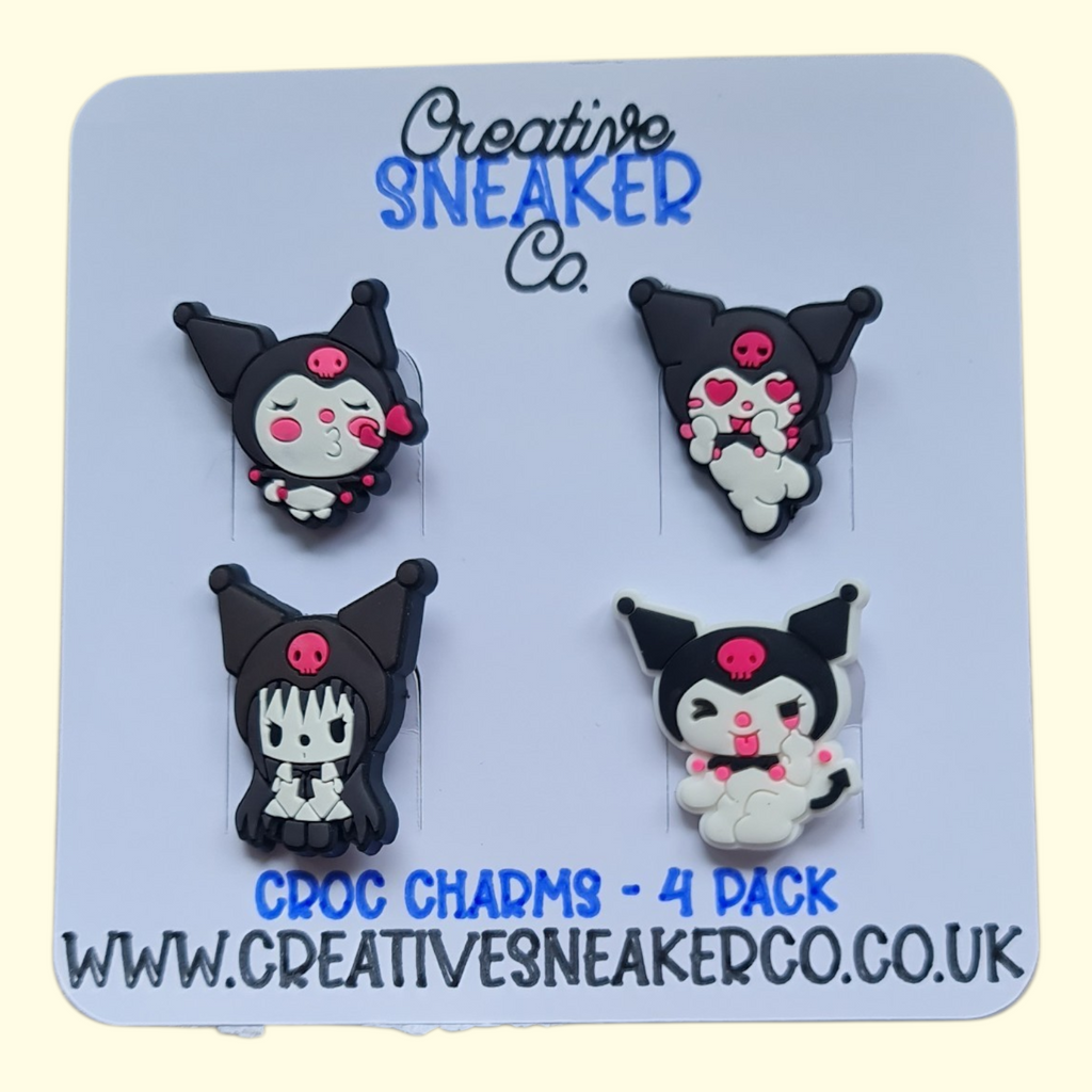 Sanrio Kuromi Crocs Charms x4