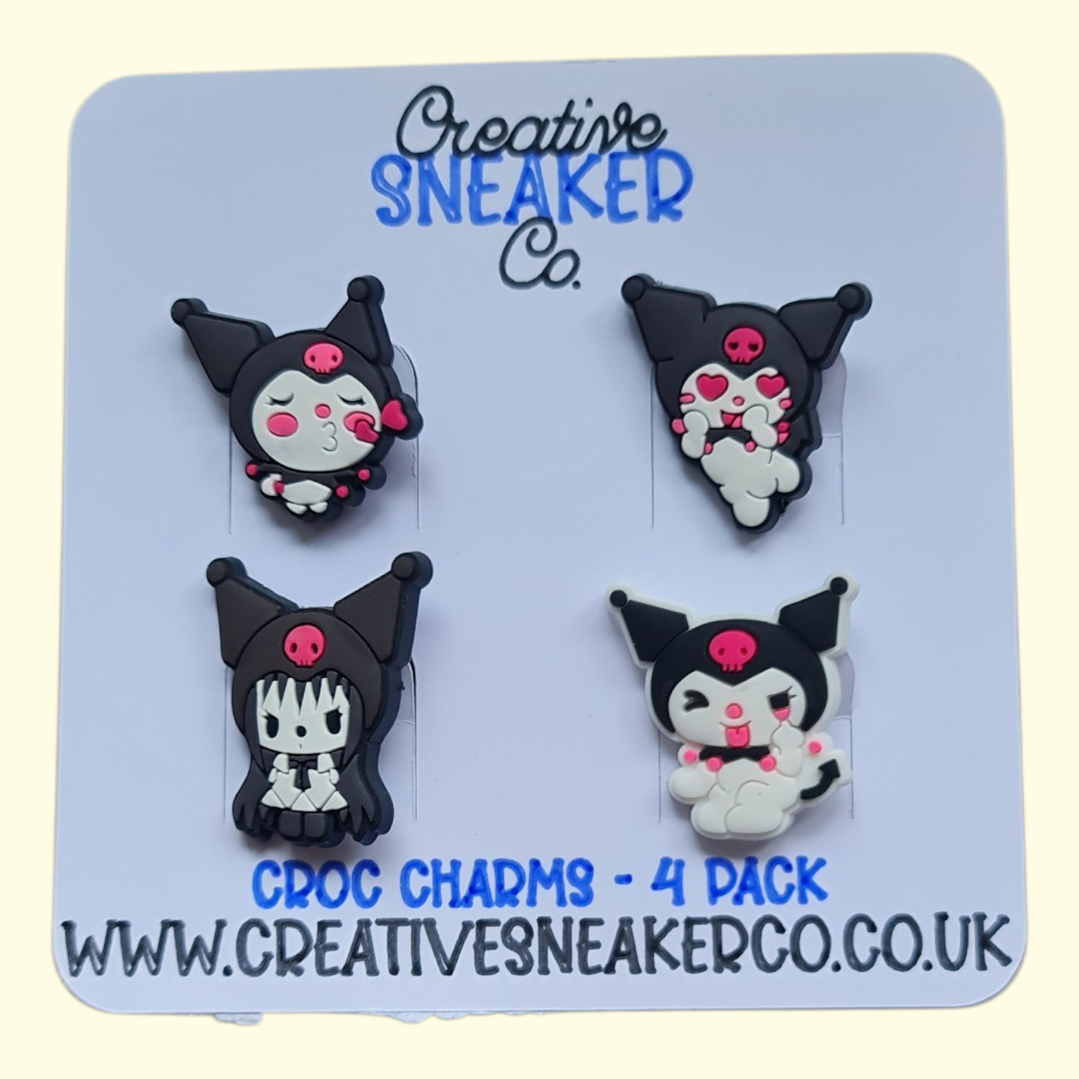 Sanrio Kuromi Crocs Charms x4