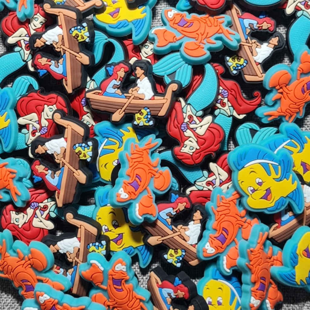 Princess Ariel Crocs Charms x4