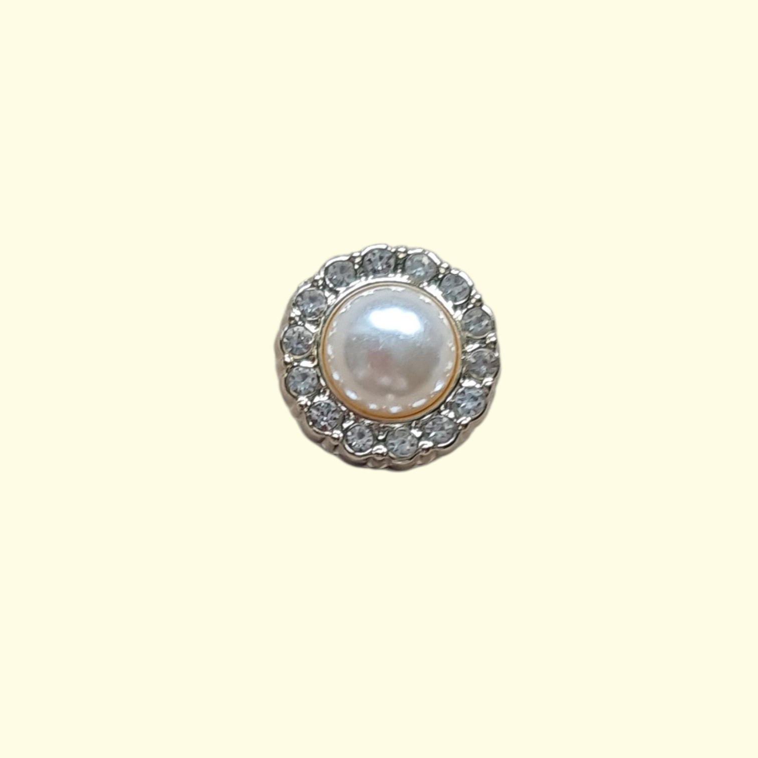 Gold Pearl Flower Crocs Charms x4