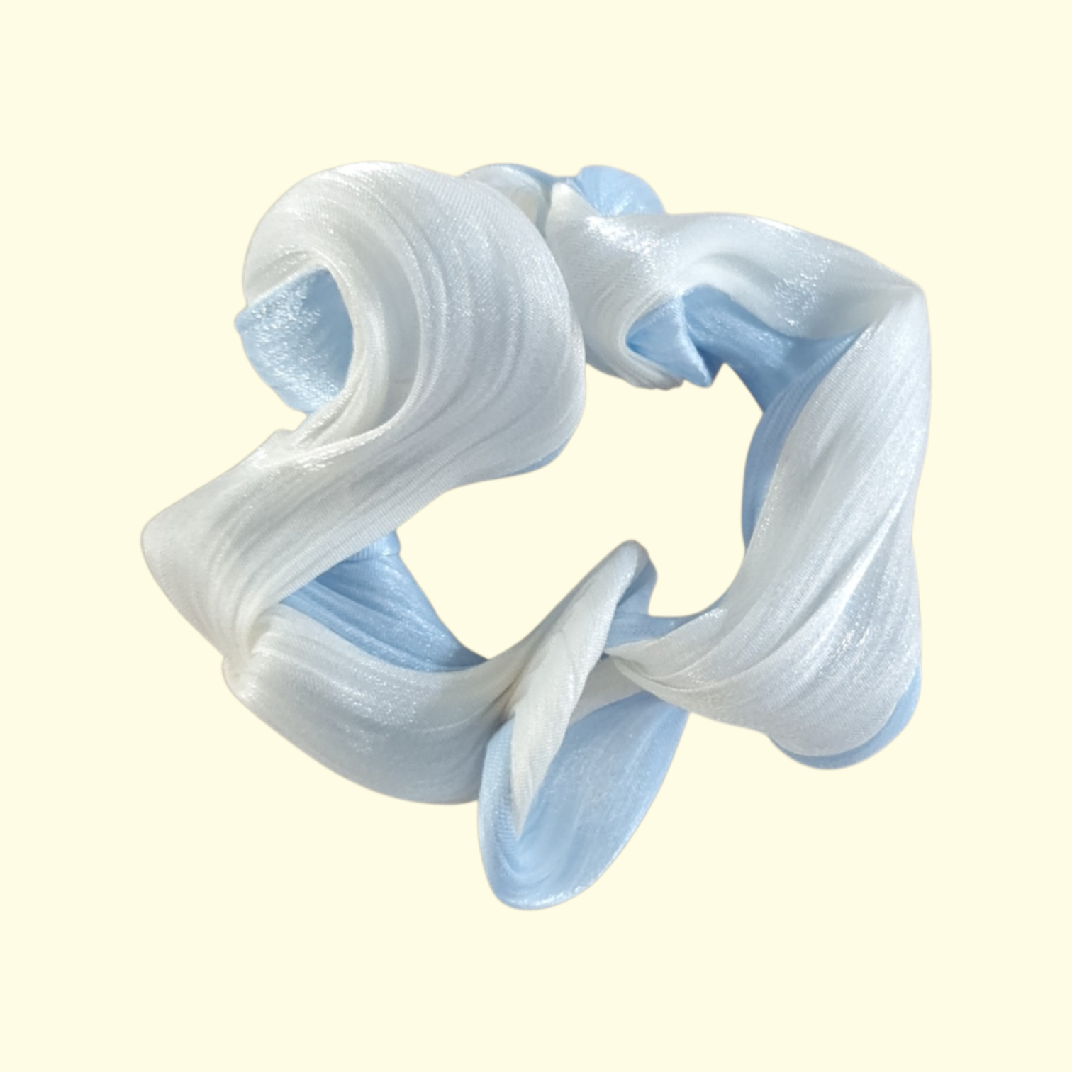 Swirl Blue Hair Scrunchie