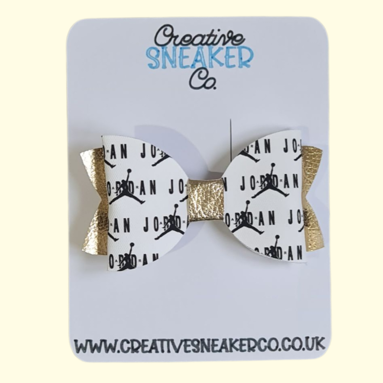 Jumpman Gold Hair Bow