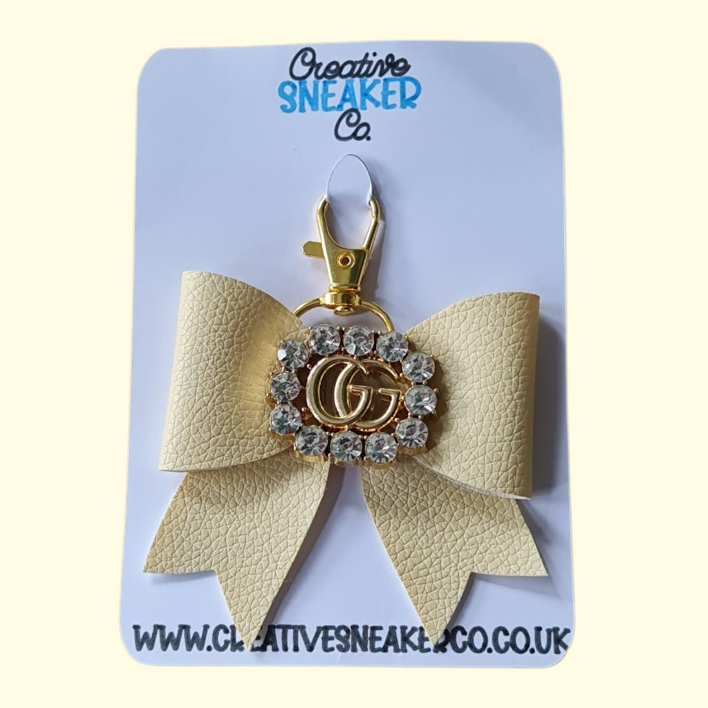 Cream Gold Gucci Bag Charm