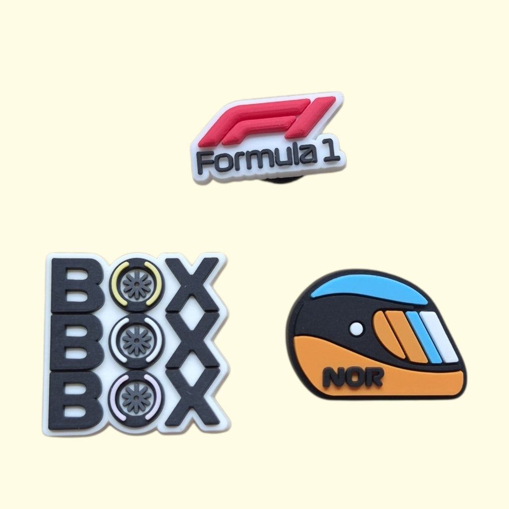 Formula 1 Norris Crocs Charms x3