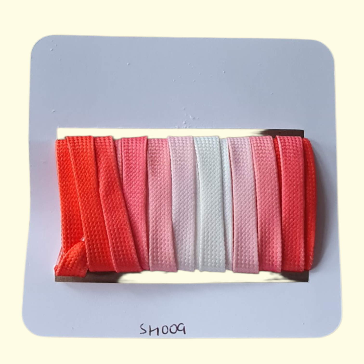 Tie Dye Fade Flat Shoelaces 120cm Red