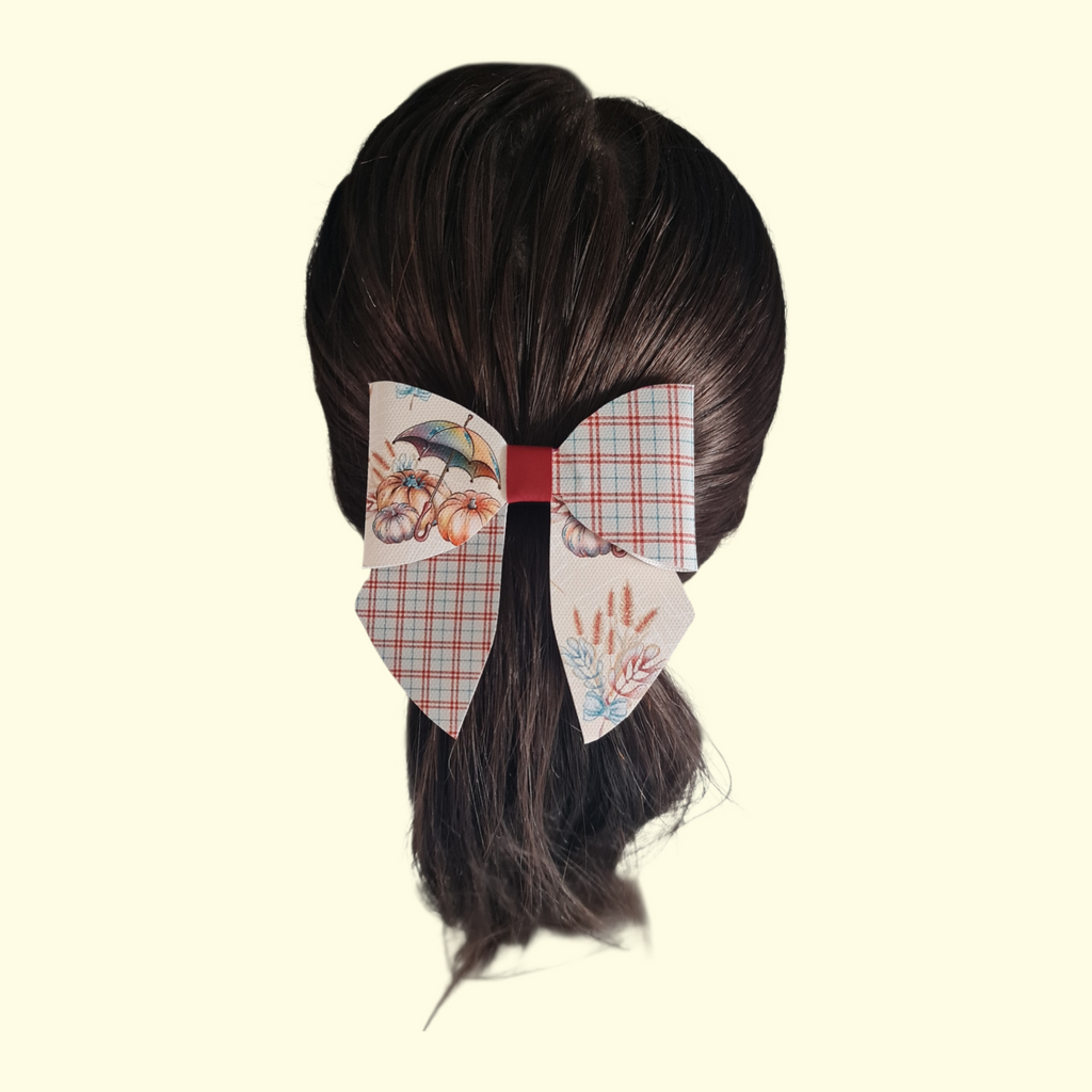 Autumn Rain Sailor Hair Bow