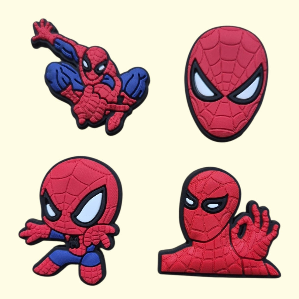 Spiderman Crocs Charms x4