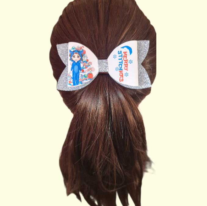 Stitch Stitchmas Brunette Standard Hair Bow