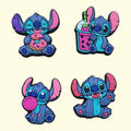 Stitch Crocs Charms x4