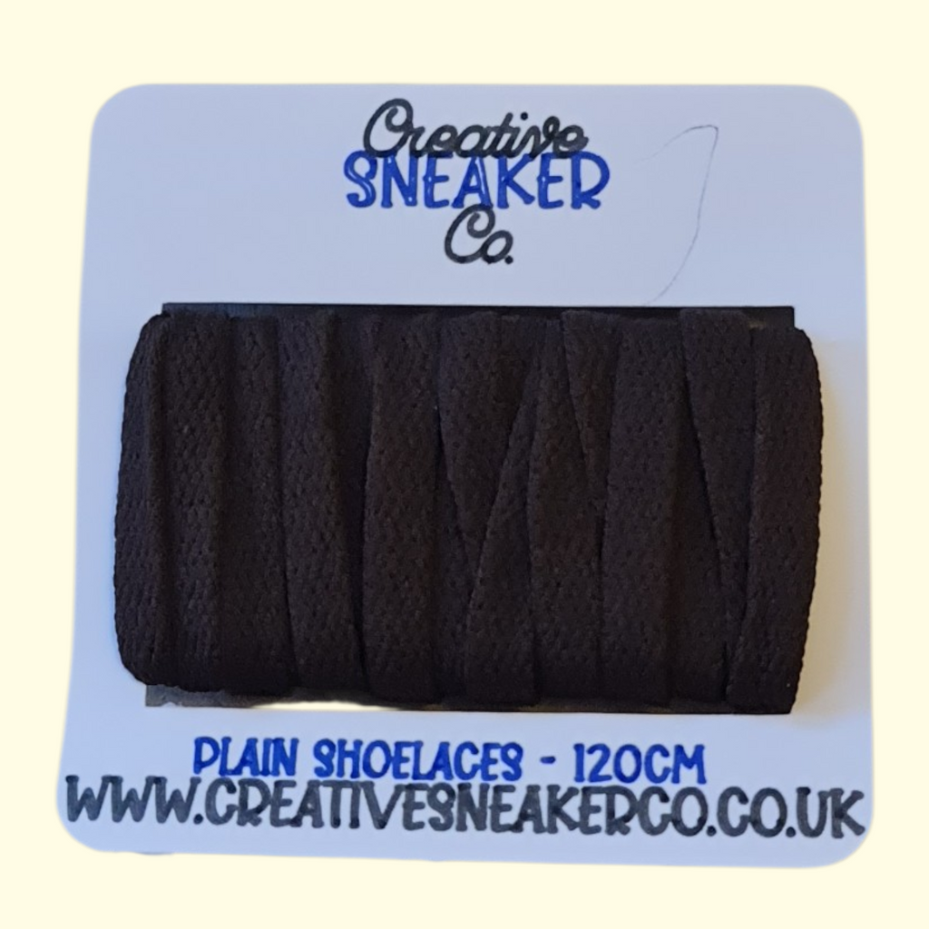 Flat Shoelaces 120cm Dark Brown