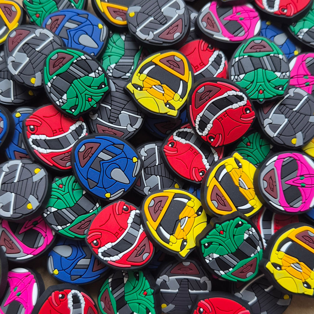 Power Rangers Crocs Charms x6