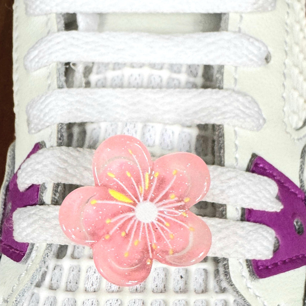 Flower Pink Shoelace Charms