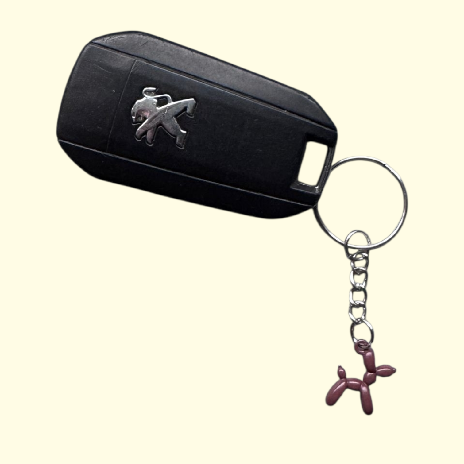 Balloon Dog Brown Keyring