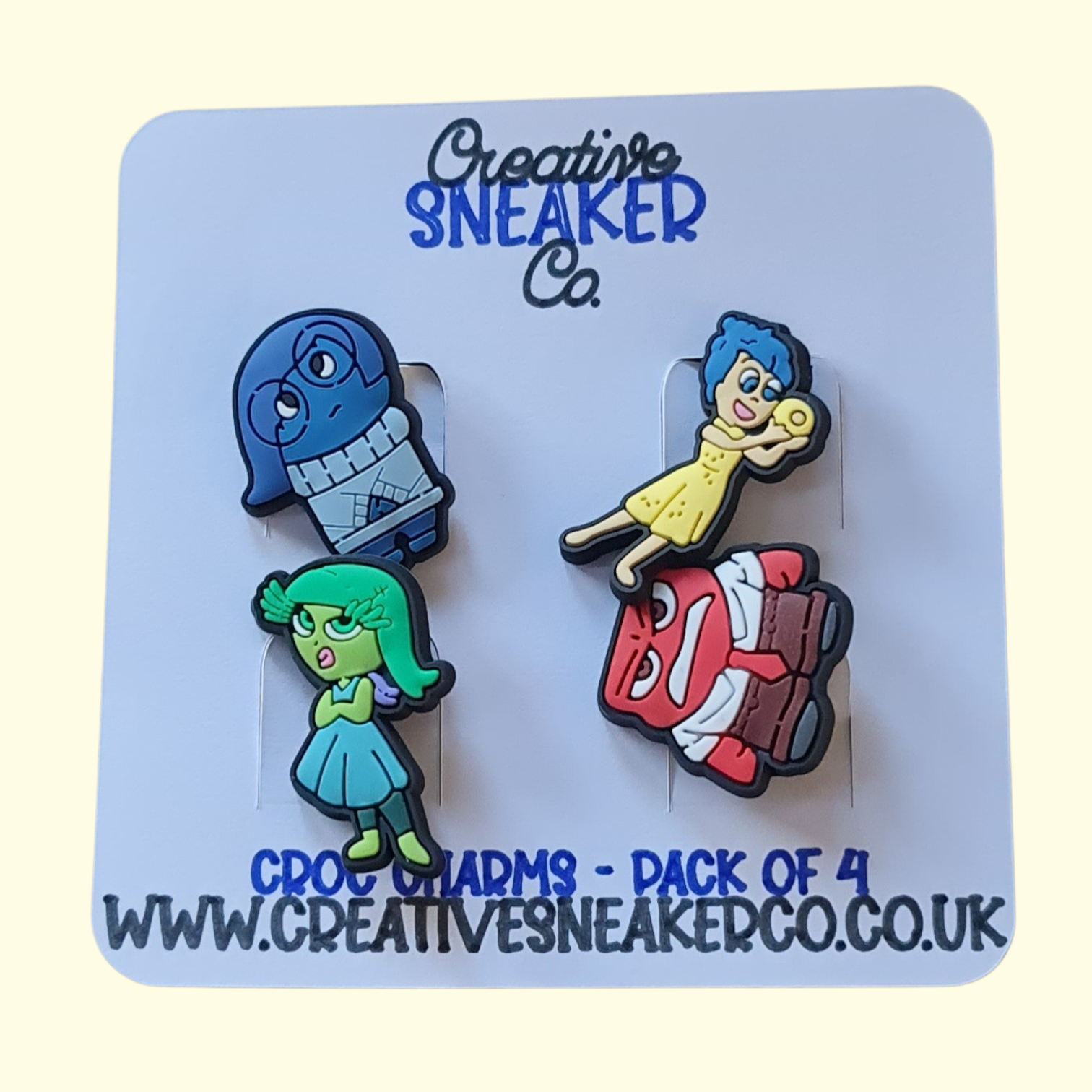 Inside Out Crocs Charms x4