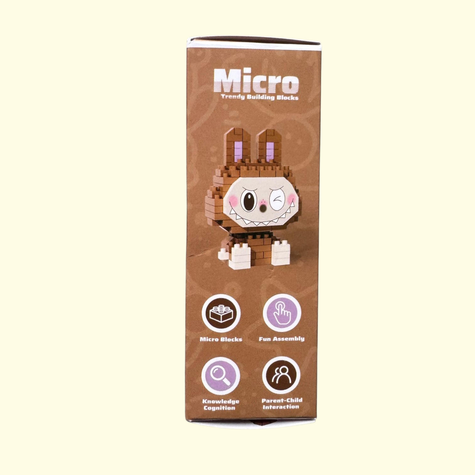 Labubu Micro Bricks Brown