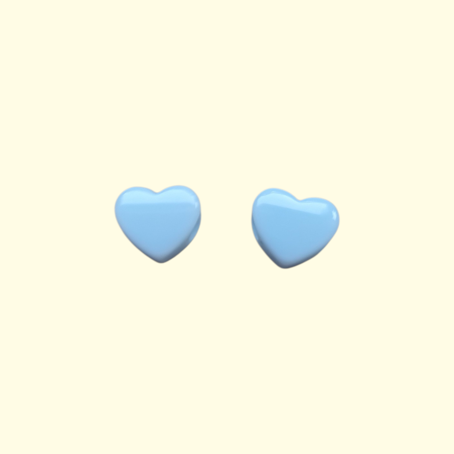 Heart Blue Shoelace Charms