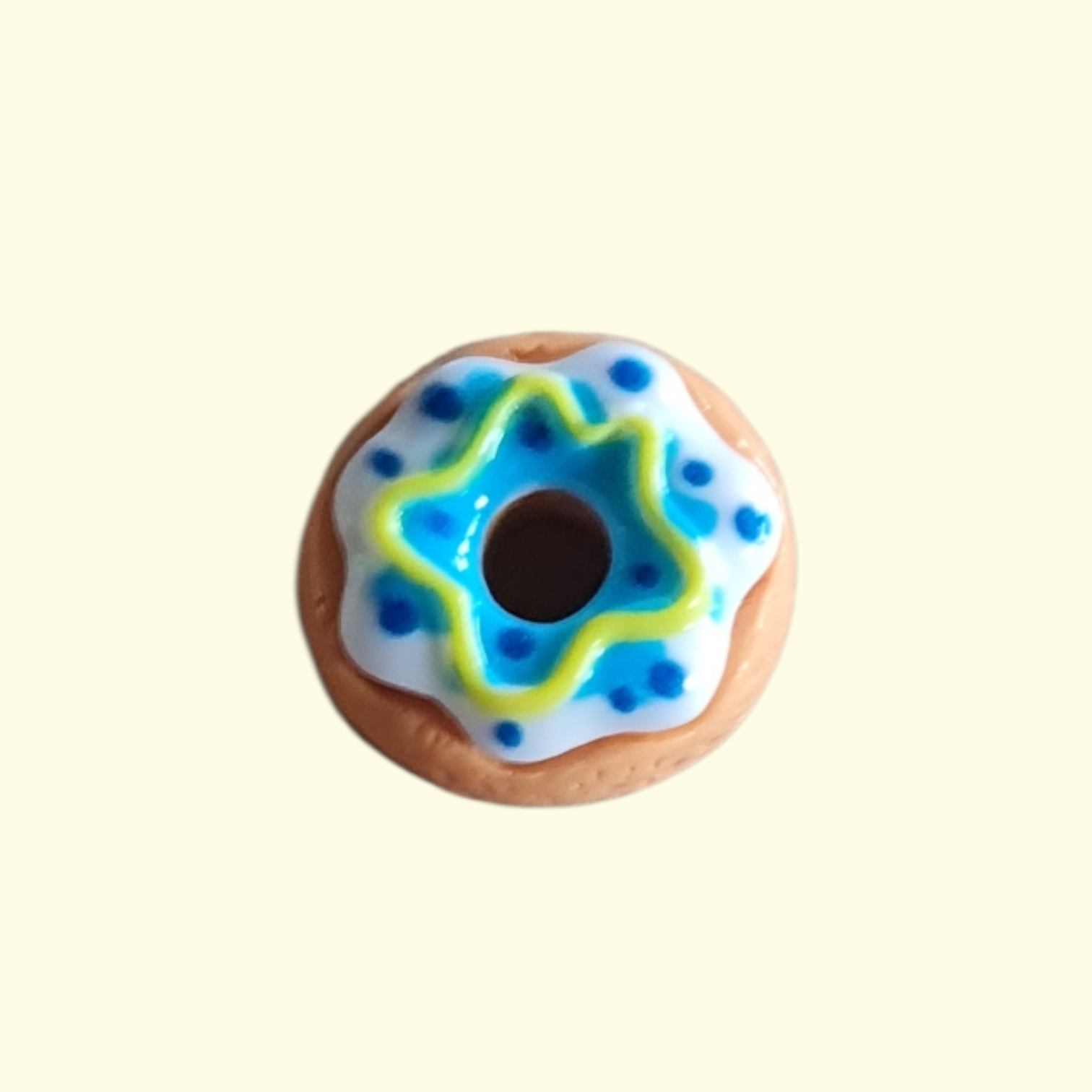 Donut Blue and White Pocket Hug