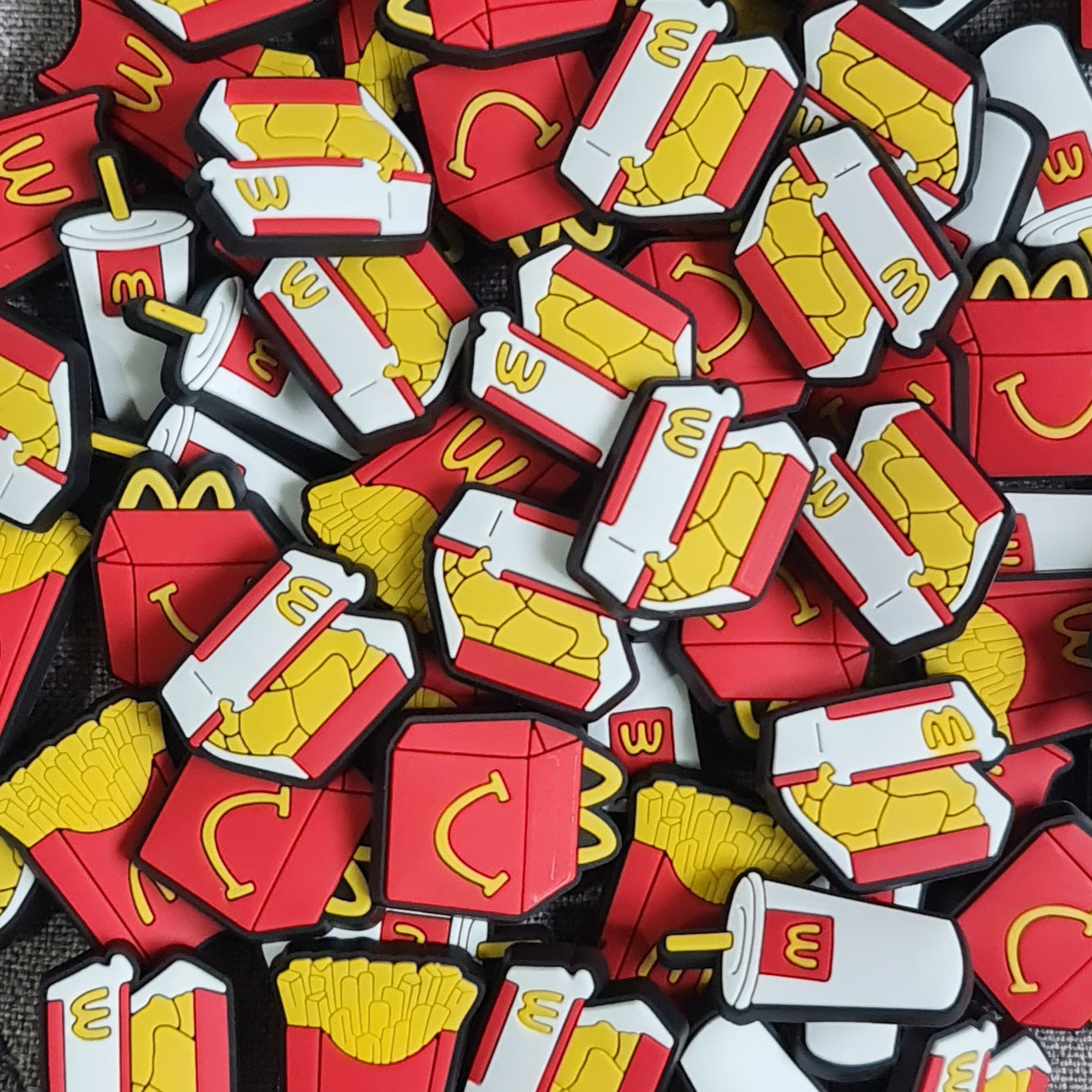 McDonald's Crocs Charms x4