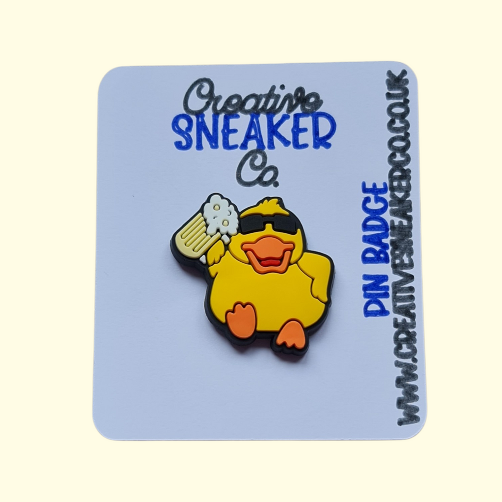 Duck Beer Pin Badge