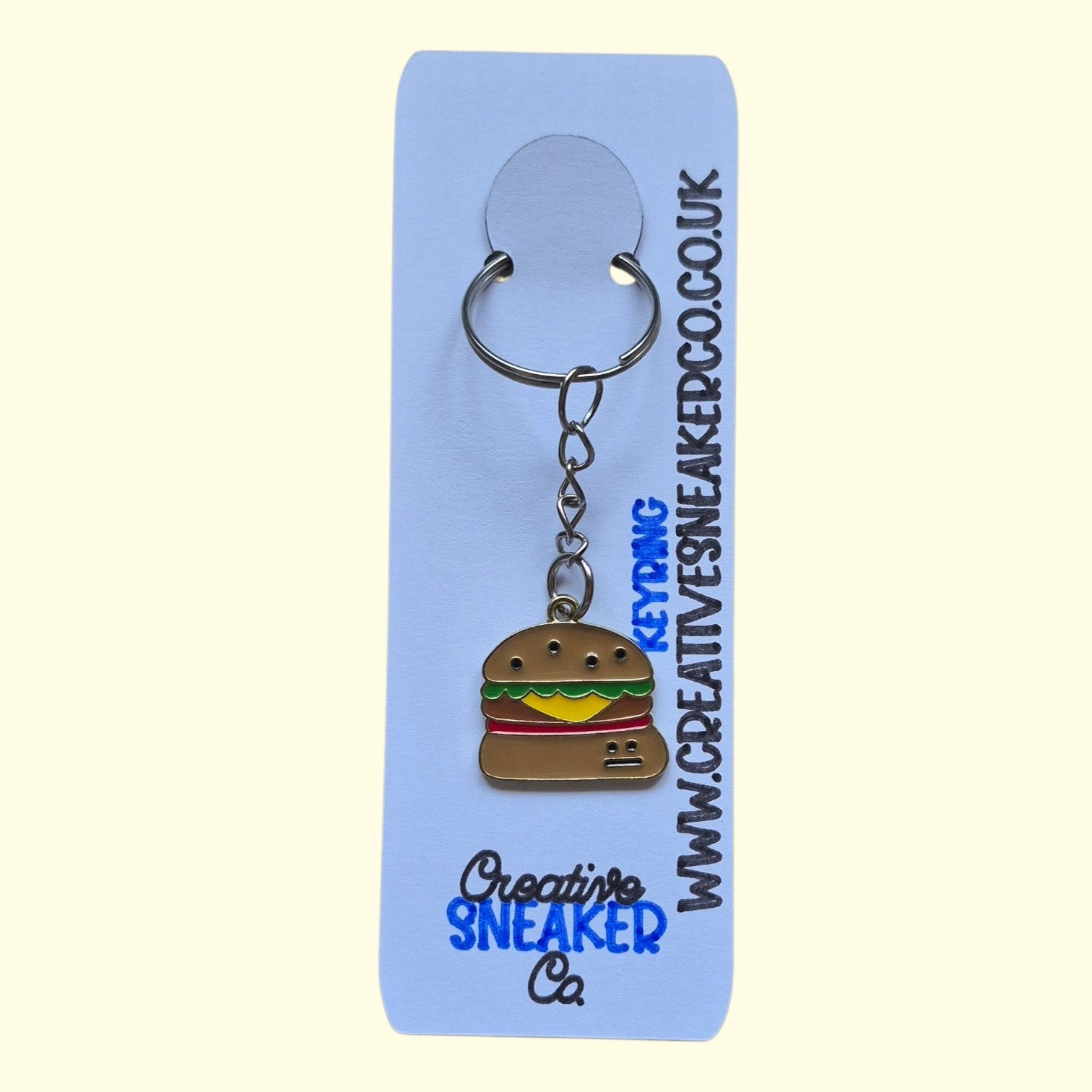 Burger Keyring