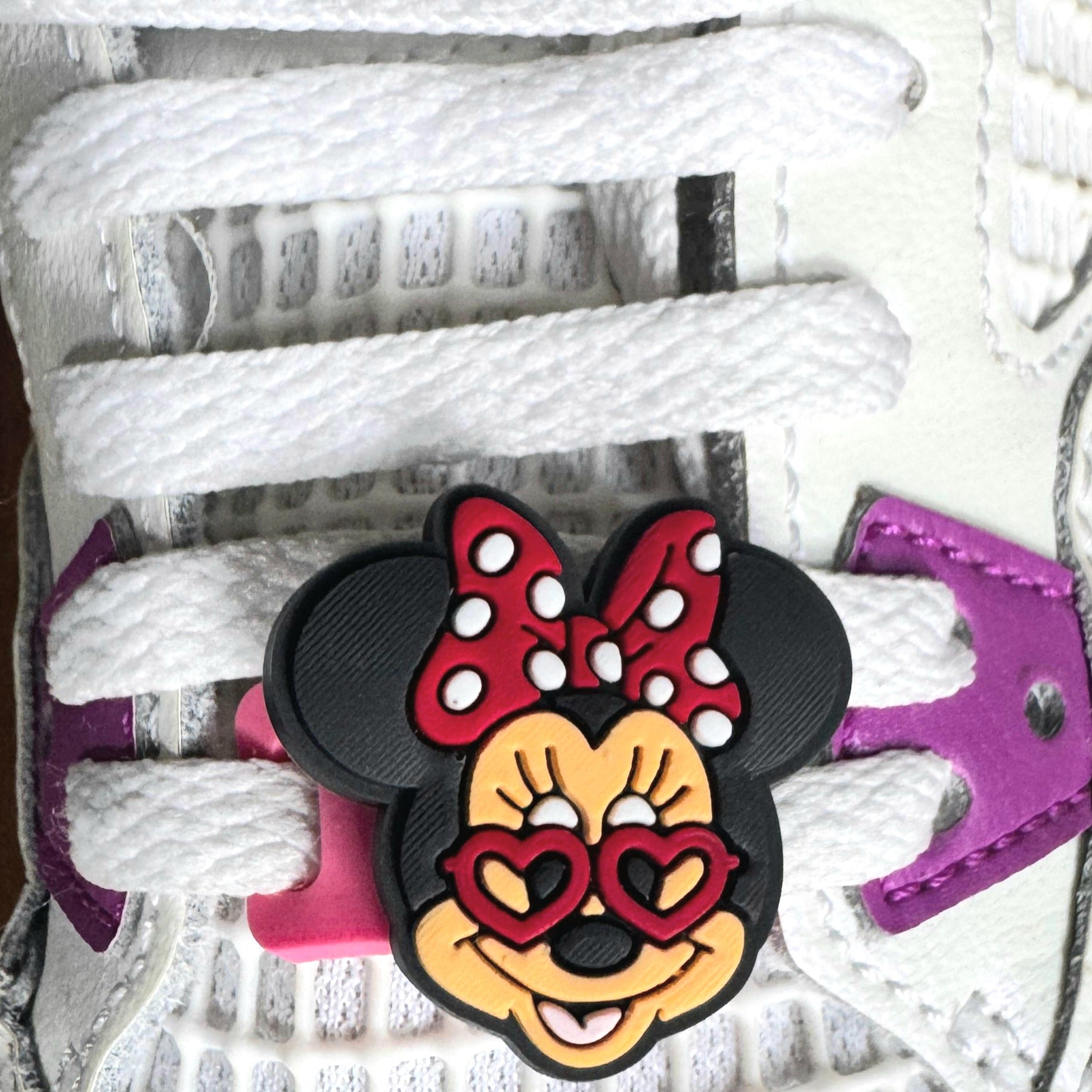 Charm Tag Pink Shoelace Charms