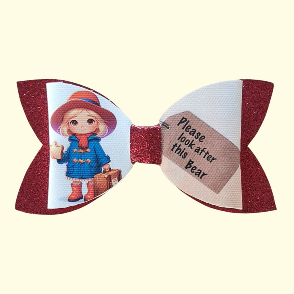 Paddington Bear Blonde Hair Bow