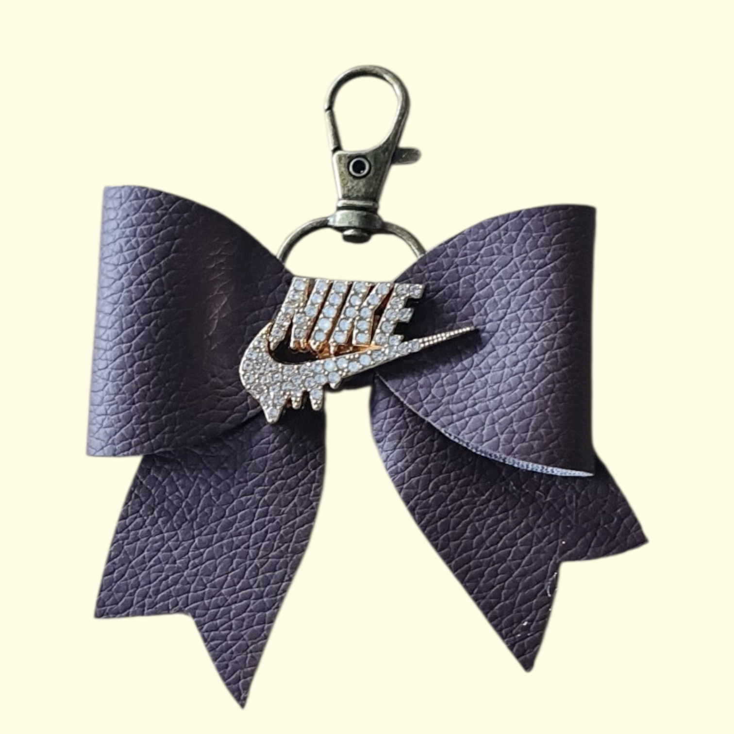 Brown Gold Nike Swoosh Bag Charm