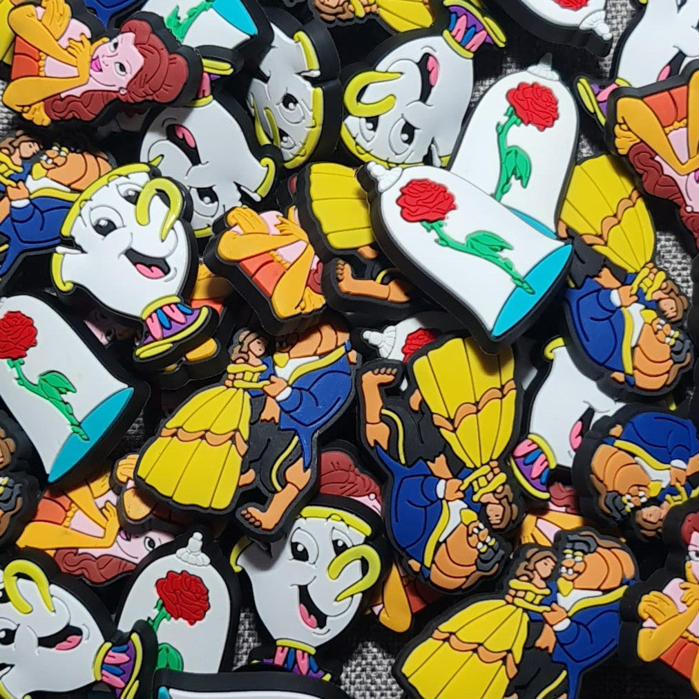 Princess Belle Crocs Charms x4