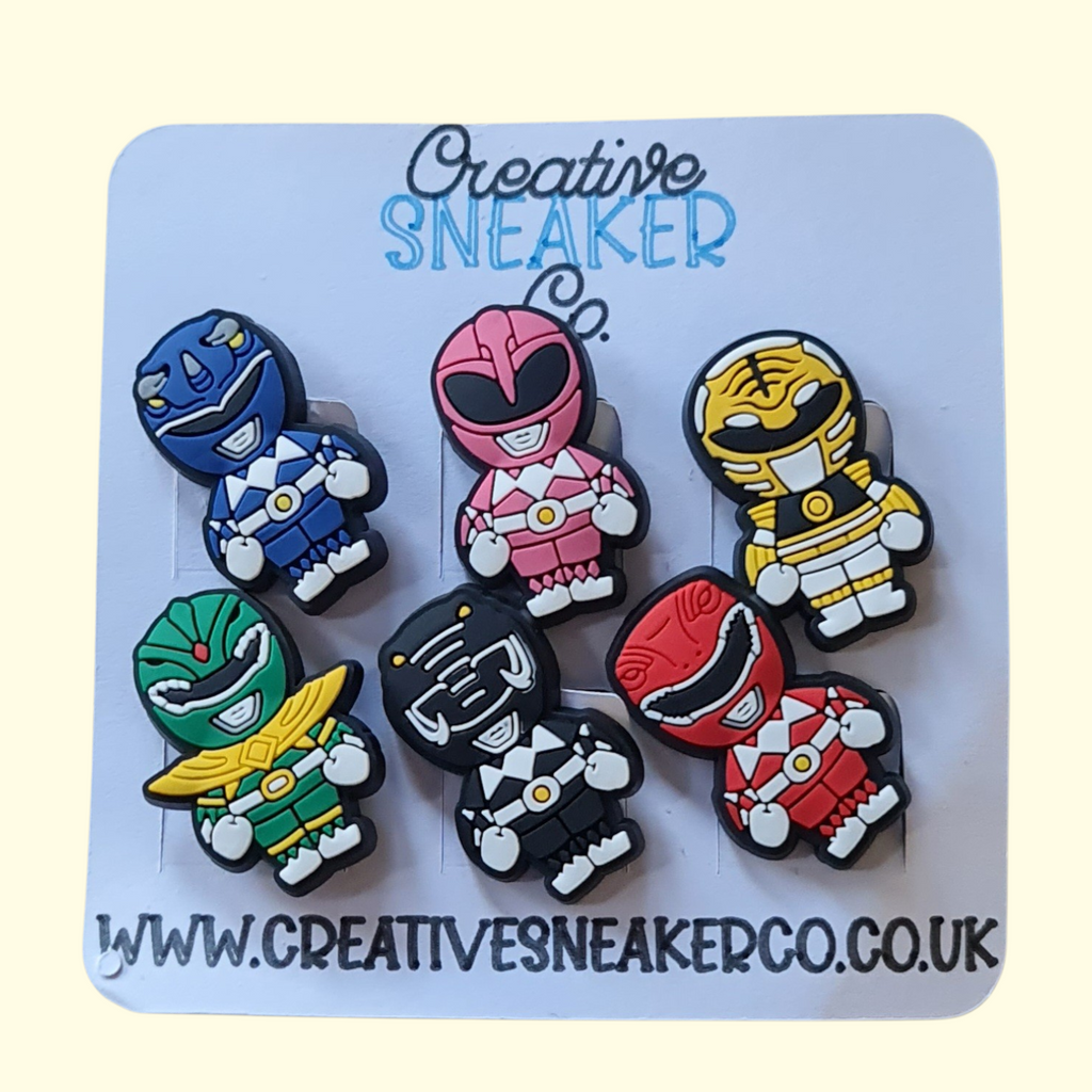 Power Rangers Crocs Charms x6
