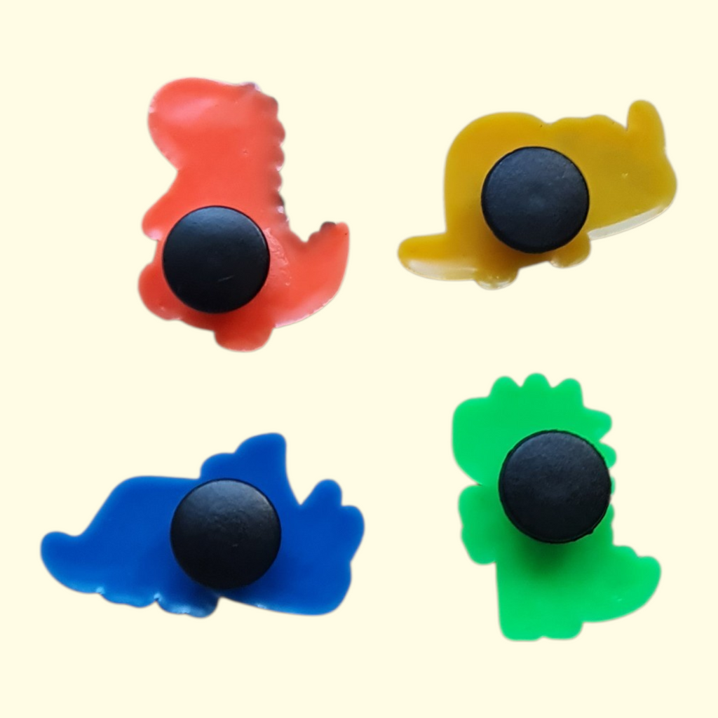 Dinosaur Crocs Charms x4
