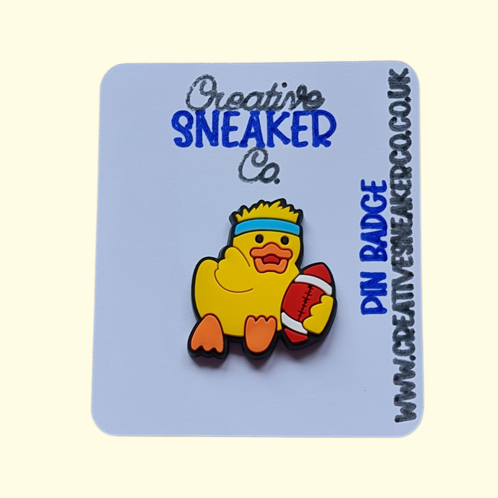 Duck Rugby Pin Badge