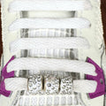 Silver Bling Diamanté Spacer Shoelace Charms