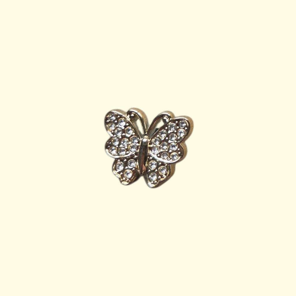 Gold Bling Love Crocs Charms x4